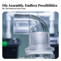 Clear Acrylic Pipe Connector DIY Friendly Fish Tank Water Outlet Noise Reducing Fish Tank Water Current Director