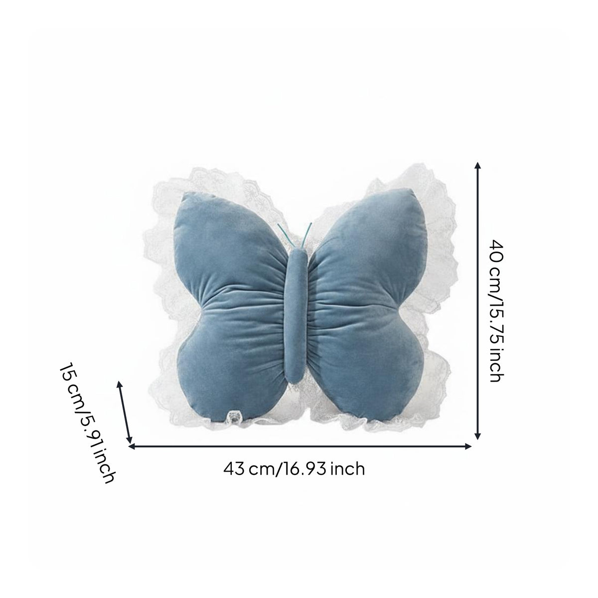Butterfly Shaped Pillow Soft Butterfly Pillow Decorative for Bed, Bedside