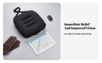 Improves Driving Vision Heightening Driver Seat Pad 12cm Height Elevate Heightening Seat Pad Anti-Slip Design Car Booster Cushion Multi-Purpose for Short Drivers, Office Workers, Commuters, Long-Distance Travel, Home