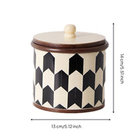 Trinket Box Geometric Jewelry Box Cylindrical for Vanity, Dresser
