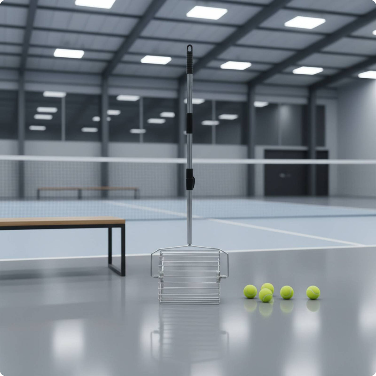 Adjustable Tennis Ball Picker Rapid Collection Tennis Ball Collector Roller Sturdy Athletic Equipment for Coaches