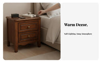 Roman pillar Nightstand With Storage Drawer Roman pillar End Table for Renters