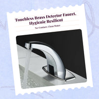 Infrared brass faucet, hot/cold use