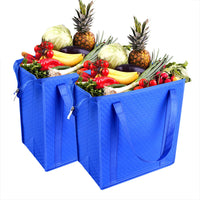 Large Capacity Insulated Reusable Grocery Shopping Bag with Aluminum Foil Lining