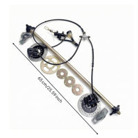 Disc Brake Rear Axle Kit with Brakes Easy Installation Rear Axle Assembly Kit High Strength Serviceable for DIY Builders