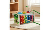 Hand-Eye Coordination Pounding Toy with Mallets Multifunction Pounding Bench Early Learning Hammering Toy with Mallets Multifunctional for Toddlers, Preschoolers, Playroom, Preschool