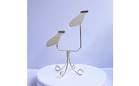Adjustable Footwear Display Stand Electroplated Adjustable Shoe Holder Stand Iron