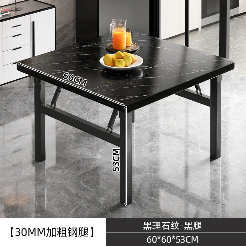 60x60x53 / Blk Marble Blk Frame