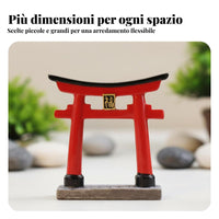 Japanese Torii Resin Figurine, Desktop Ancient Architecture Model
