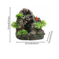 Sand Waterfall Ornament Natural Look Rockery Aquarium Decor for Home Display