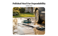 Hard to Reach Areas 15-Degree Bent Extension Rod Stainless Steel Pressure Washer Curved Rod for Car Washing