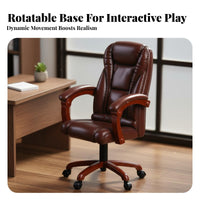 1/6 Scale Office Chair High-Rear 1/6 Scale Rotate Chair Model Furniture Realistic Design for Hobbyists