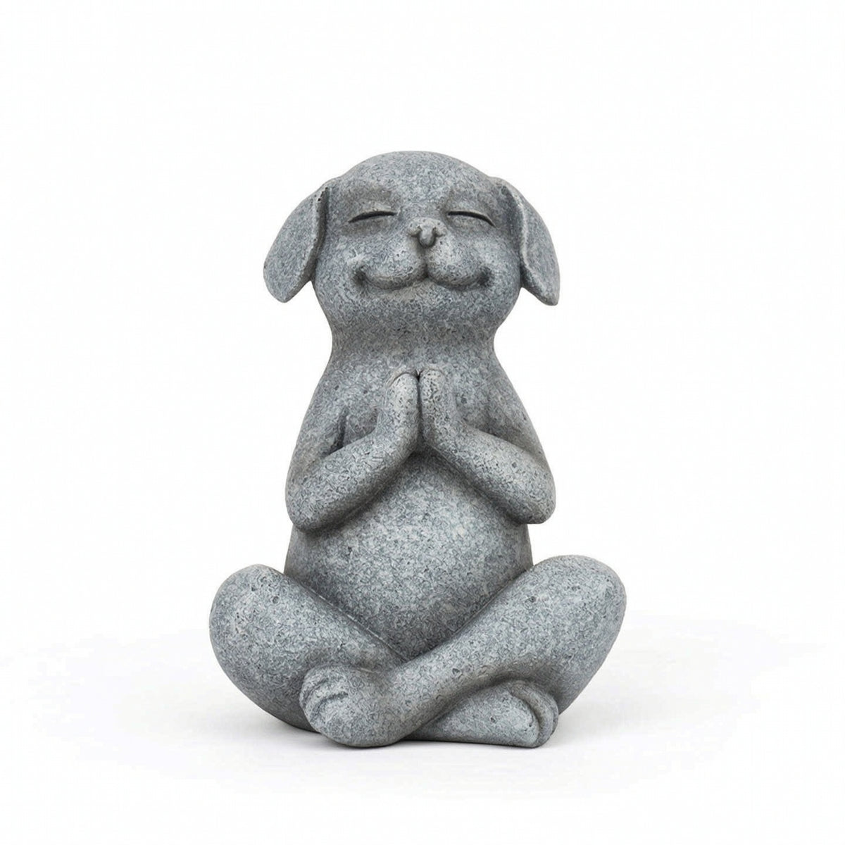 Meditating Dog Statue Peaceful Meditating Canine Figure Figurine Minimalist