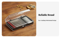 6 Pieces Watch Repair Tool Set Long-Lasting Bits Exact Screwdriver Set Mini Repair Tool Kit Non-Slip Grip Shiny Vanadium Steel
