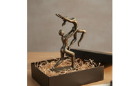 Gymnastics Lift Sculpture Timeless Home Accent Man Lifting Woman Statue Modern Design Abstract Couple Sculpture for Dancers, Office, Bookshelf
