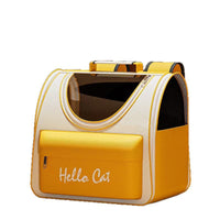 Portable Cat Carrier Backpack with Fleece Lining for Cats and Rabbits