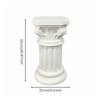 Roman Column Pedestal White Roman Pillar Decor Classic