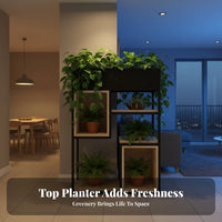 Multi-Tier Shelving Unit Freestanding Multi-Tier Display Rack Stable construction Indoor/Outdoor Use for Gardeners, Homeowners