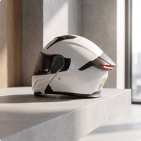 Modular With | DOT Approved, Scratch-Resistant, Modular Helmet with Rear LED Lights, for Street Riding