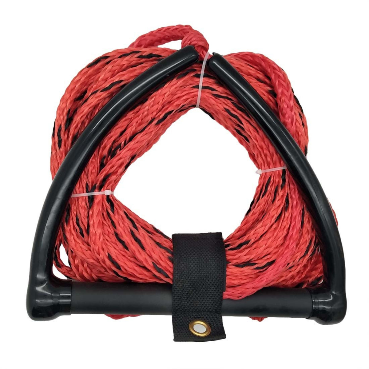 Braided Watersports Tow Rope with Handle Coiled Water Ski Rope with Grip Abrasion-Resistant Tangle-Tangle-Resistant for Wakeboarding