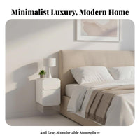 Floating Nightstand Modern Design Floating Drawer Shelf Minimalist design