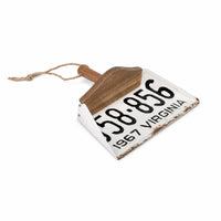 Wooden Handle Dustpan Wall Hanging Metal Wall Decor Rope Loop