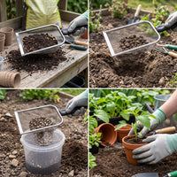 Garden Soil Sieve with Handle for Composting and Planting