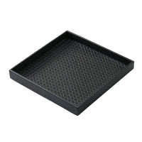 Decorative Tray with Woven Pattern Organized Minimalist Vanity Tray Lightweight for Coffee Table