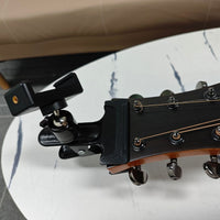 Guitar Headstock Phone Holder with Sheet Music Clip for Folk Guitar and Ukulele