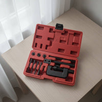 Heavy-Duty Chain Breaker Set Interchangeable Chain Removal Tool Portable Sturdy for Mechanics, Motorcyclists, Cyclists, Garage, Workshop, Roadside Repair