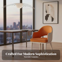 Upholstered Shell Chair Modern Design Seating Furniture Soft Upholstery Thickly Cushioned for Homeowners, Adults
