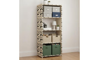 Iron Bookshelf Simple Design Storage Rack Floor Standing Open Shelf for Home Organizing