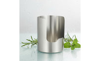 Cylindrical Kitchen Container Brushed Metal Countertop Storage Holder