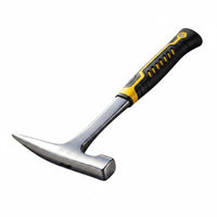 High Carbon Steel Prospecting Hammer Anti-Slip Handle Geologist Hammer Single-Piece Forged for Prospectors