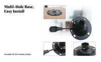 Smooth Surface Steel Black Swivel Mounting Plate Chair Base Hardware Component Round Chair Base Plate Heavy Duty