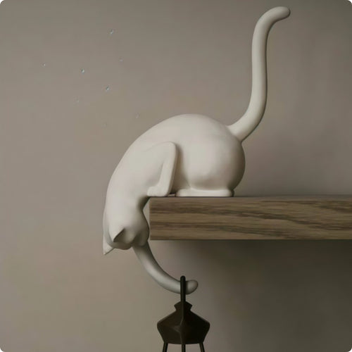 3D Printed Feline Hook Lightweight Feline Wall Hook Space-Saving for Desk