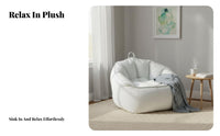 Pear-Shaped pouch Chair Stain-Resistant Floor Seating Comfortable Space-Saving for children, Bedroom, Balcony, Home Theater