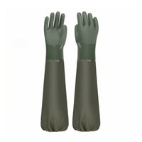 Textured Palm Waterproof Work Gloves Sturdy Work Gloves with Gauntlet Cuff Comfortable Flexible for Car Washing