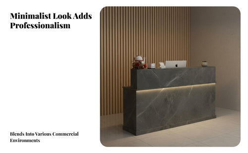 Aesthetic and Practical Hotel Reception Table Sturdy Construction Modern Front Desk Easy Assembly L-Shaped Reception Counter Multiple Design S Available for Restaurant Owners, Shopkeepers, Receptionists, Lobbies, Offices, Medical Office S, Supermarket