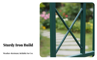 Decorative Archway Metal Garden Arch Weather-Resistant Wrought Iron Climbing Frame Heavy-Duty Outdoor Plant Arch Trellis Easy to Assemble for Gardeners, Homeowners, Event Planners, Balcony, Patio, Backyard, Pathway Entrance