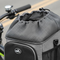 Feline Dog Bike Carrier Shock Absorbing Pet Bike Basket Bag Removable Cushion