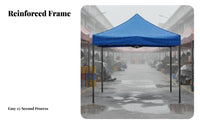 Folding Canopy Tent Foldable 4-Legged Rainproof Quick-Setup Gazebo for Market Vendors, Event Organizers, Backyard, Campsite, Picnics