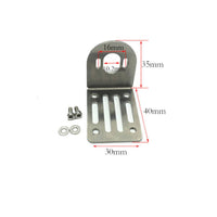 Stainless Steel Motor Mounting Bracket with Screws Adjustable L-Shaped Bracket with Screws Slotted Easy to Install for Hobbyists, Makers, RC Boats, Model Building, Workshops