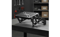 Folding Tail Luggage Rack Aluminum Build Sliding Rear Luggage Rack Matte Rear Carrier Bracket for Motorcycle Riders