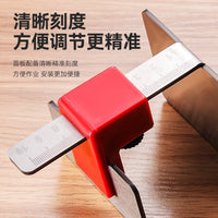 Adjustable Stainless Steel Cabinet Door Installation Helper with Scale