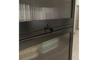 Slim Design Narrow Shoe Rack with Doors Reinforced Structure Locking Shoe Cabinet for Hallway, Corridor