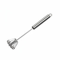 Press Action Rotation Semi-Automatic Whisk Multi-Functional Push down Egg Beater No Electricity Needed Hand Push Rotary Whisk Easy to Use for Bakers, Home Cooks, Cooking