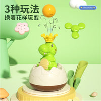 Children's Bathroom Fun Surfing Boat with Wind-Up Dinosaur Spray Toy