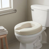 Raised Toilet Seat Cushion Expanded Polypropylene Material Toilet Seat Riser Cushion Waterproof Washroom Aid for Elderly Women