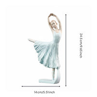 Ballet Dancer Figurine Artistic Style Ballet Girl Sculpture Elegant Design Ballerina Statue for Dancers, Girls, Living Room, Bedroom, Bookshelf